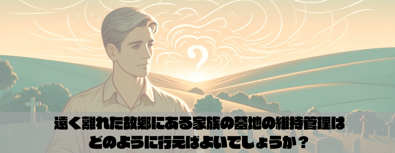 遠く離れた故郷にある家族の墓地の維持管理はどのように行えばよいでしょうか？